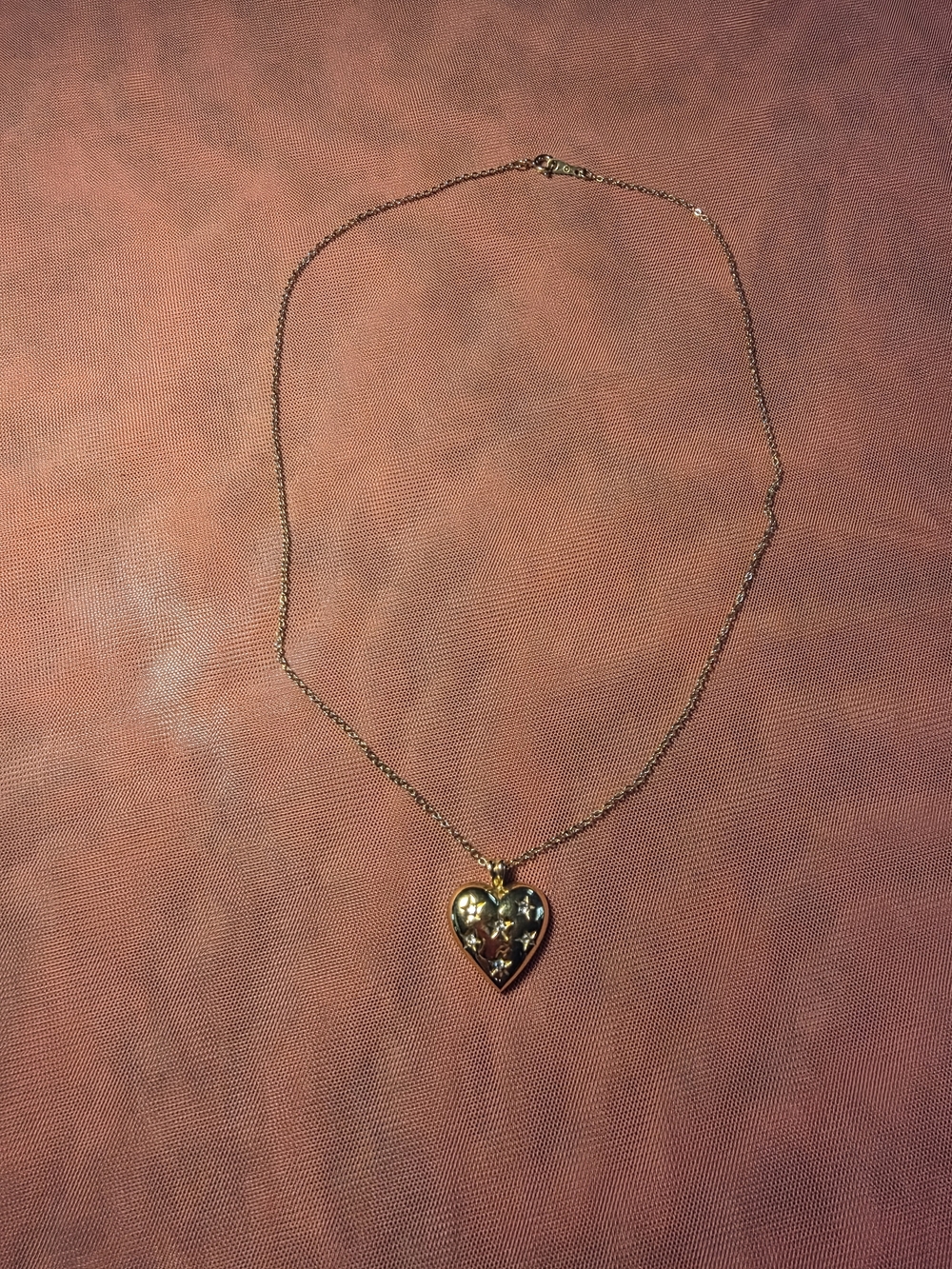 Gold Tone Heart Pendant Necklace - Women Jewelry